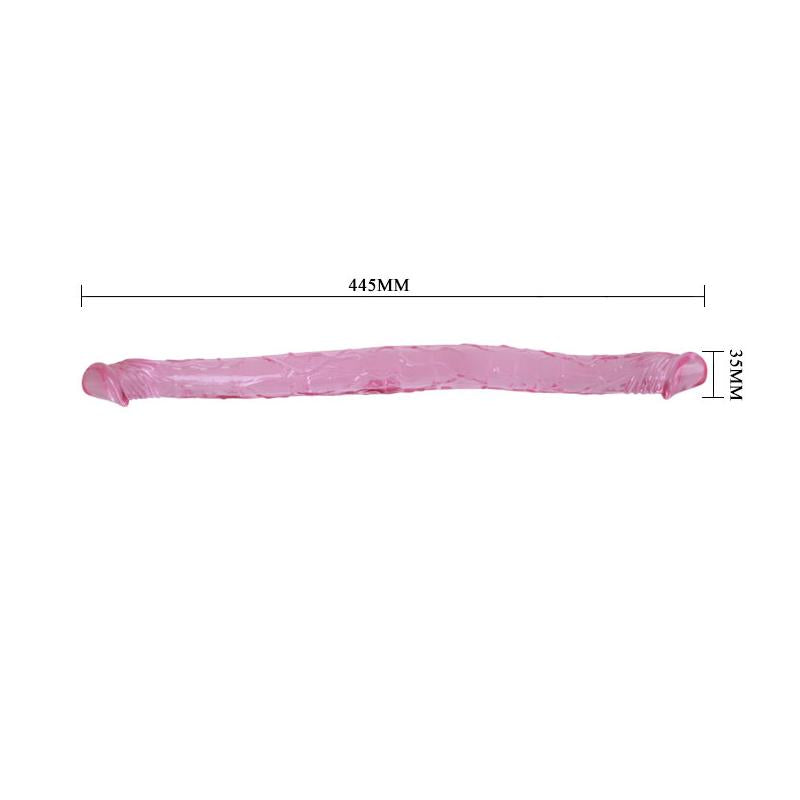 BAILE Dildo Doble Color Rosa 44 cm